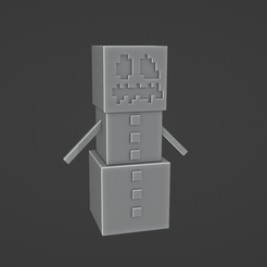 Снимок-экрана-246.png STL-Datei Minecraft Schneemann・3D-druckbares Design zum Herunterladen