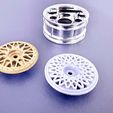 559538021_25666092416311829_1698822050660898084_n.jpg BBS-Style rim dish for Tamiya BMW E30 M3 DTM (1:10) - suitable for 26mm Tamiya Porsche 911 Taisan rims