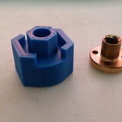20150630_221409.jpg 3D-Datei Gewindestange zu Leitspindel Adapter - Hergestellt für MakerGear Prusa Mendel kann für andere funktionieren kostenlos・3D-Drucker-Modell zum herunterladen