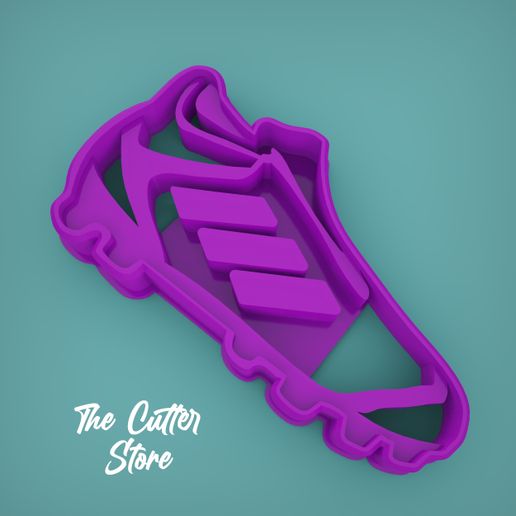 Soccer boot cookie cutter 3D model