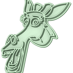 Melman_e.png Archivo STL Melman cara Madasgascar cookie cutter・Objeto para impresora 3D para descargar