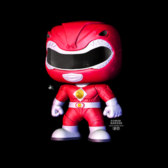 RANGER_ROJO_2.png STL file POWER RANGER RED FUNKO POP COLLECTION / POWER RANGER RED FUNKO POP COLLECTION・3D printable model to download