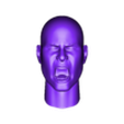 yelling_bald4.stl Yelling heads set - two version each
