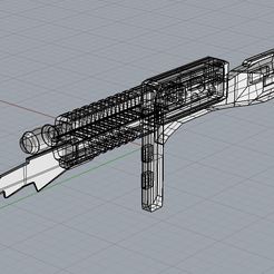 6ure.JPG Archivo STL gratis Cylon Rifle Battllestar Galactica Prop arma de impresión 3D a escala 1:1・Plan de impresión en 3D para descargar, Harada357