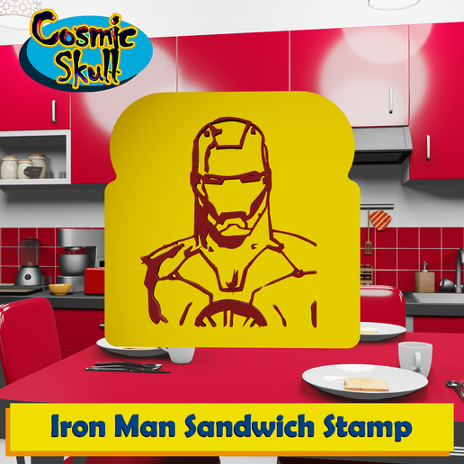 Iron Man (Comic) Sandwich Stamp 3D model