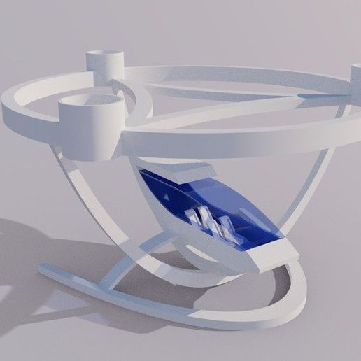 modern_inventor_0657_display_large.jpg Free STL file Elegant Passenger Drone - Vertical Take-off and Landing Aircraft・3D print model to download, AlbertKhan3D