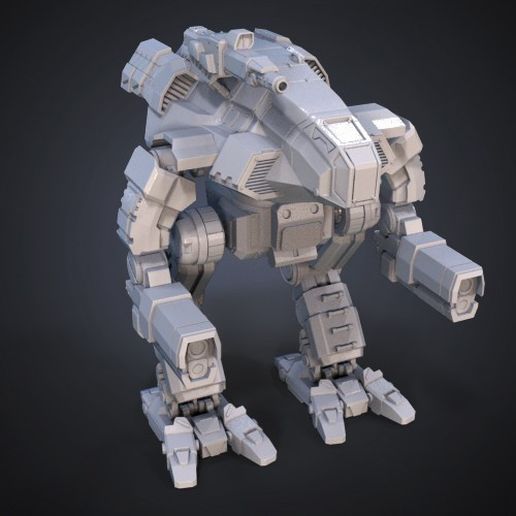 Free STL file FanArt Battletech Marauder 3D Model Assembly Kit・3D ...