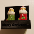Pic.png Salt and Pepper Shaker Spice Shelf With Optional Swappable Holiday Faceplates