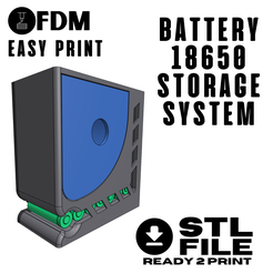 921BC47D-0CF0-4F48-BB33-B7BB51023FE3.png Archivo STL Battery 18650 storage system box・Plan imprimible en 3D para descargar