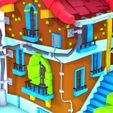 7.jpg MAISON 7 HOUSE HOME CHILD CHILDREN'S PRESCHOOL TOY 3D MODEL KIDS TOWN KID Cartoon Building 5