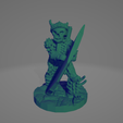 Skeleton Archer Canted.png STL file Skeleton Archer Readying Bow (28mm)・3D print design to download