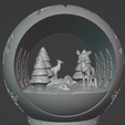 Blender-Bild-2.png Snow globe with reindeer in the forest