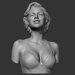 01.png Archivo STL Modelo de impresión 3D de Marilyn Monroe・Plan imprimible en 3D para descargar