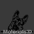 1.png male german shepherd picture frame