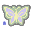 STL00819-1.png 1pc Butterfly Bath Bomb Mold