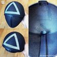 Squid Game Mask - Soldier Mask Foldable(Moveable) - With TUTORIAL(Step by Step)
