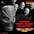1.png Skyrim Dragon Priest Mask Collection - Epic Replicas for FDM Printing