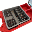 IMG-1173-fotor-20230913135042.png Impact bit holder insert for Milwaukee PACKOUT Low Profile Organizers (7 Compartment + 110 Bit)