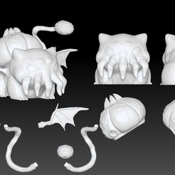ZBrush-Document.jpg Archivo STL Cthulhu Bulbasaur・Modelo para descargar y imprimir en 3D
