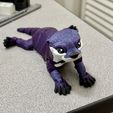 River Otter Articulated Fidget Figure, 3mf included, Print in place , cute flexi