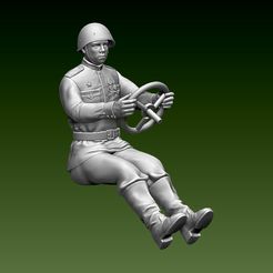 4.jpg Archivo STL CHÓFER USSR WW2・Plan para descargar y imprimir en 3D