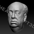 AlfredHitchcockHead5.jpg 3D-сканированное изображение головы Альфреда Хичкока (Психо, Птицы, Головокружение, Заднее окно, Кинорежиссер, Режиссер и т.д.)