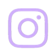 Instergram Logo.stl multicolor social medial logo boxes