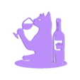 Whiskers and Wine.STL Усы и вино