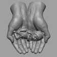 Baby_Hand_1.png hands carrying sleeping baby