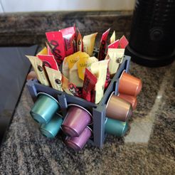 CapsuleSugarTea.jpg Fichier 3D Porte-capsules Nespresso multi-usages・Objet pour imprimante 3D à télécharger