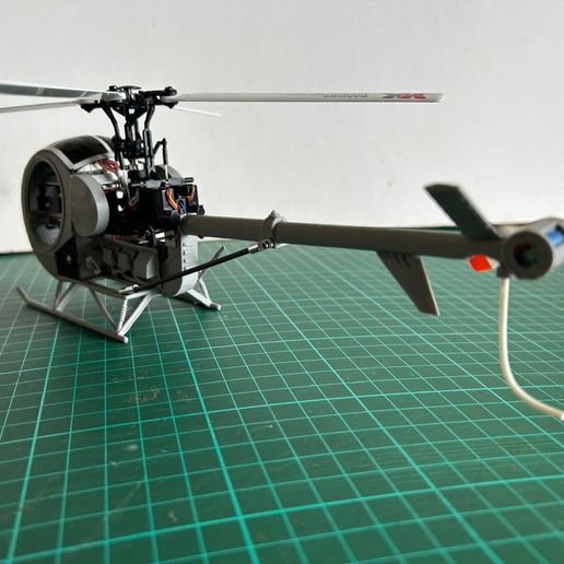 🚁 schweizer 300 semi scale rc helicopter on xk k123 mechanic・3D