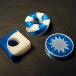 duals.jpg Free 3D file Mini Dualstrusion Test Gizmos・Model to download and 3D print
