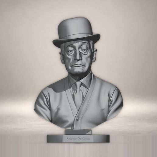 Antonio De Curtis (Totò) – 3D Printable Bust STL | Italian Cinema Legend