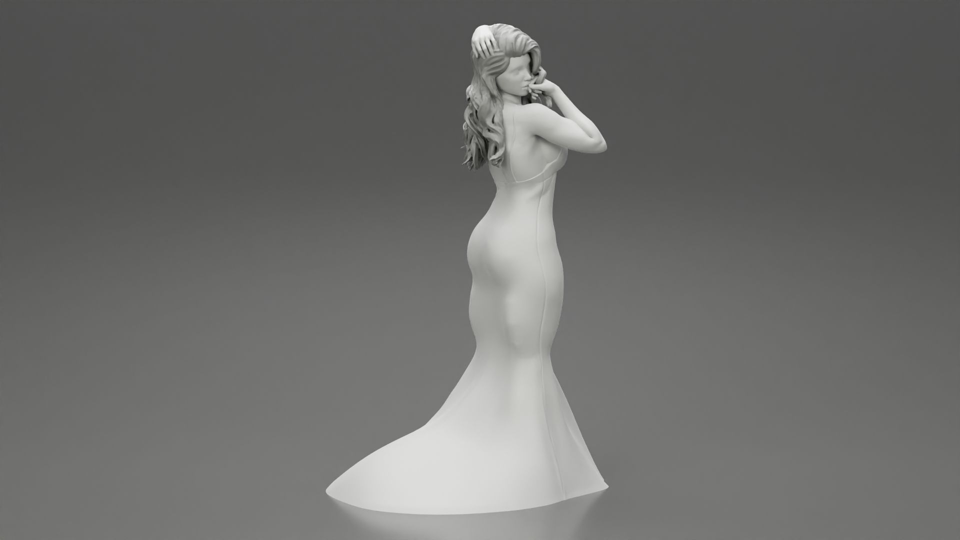 Girl-07.jpg Fichier 3D Belle femme en robe de soirée Modèle d'impression 3D・Plan à imprimer en 3D à télécharger, 3DGeshaft
