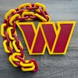 washington-commanders-3.jpg Washington Commanders Logo Oversized Necklace, Pendant Chain