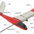 IMG_2955.jpeg Файл 3MF Twinky FPV 3D напечатанный 1000 мм самолет для DJI FPV・Модель для загрузки и печати в формате 3D
