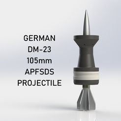 German_DM23_APFSDS_Projectile_0.jpg German DM23 APFSDS Sabot Projectile