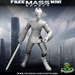 Salarian-Mini.png Archivo 3D gratis Jedi salariano・Objeto imprimible en 3D para descargar