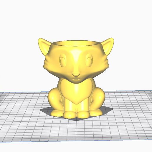 Fox.jpg Modèle d'impression 3D d'une planteuse de renard