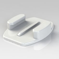 GoPro_Flat_Mount_display_large.jpg Бесплатный STL файл GoPro Flat Mount・3D-печатная модель для скачивания