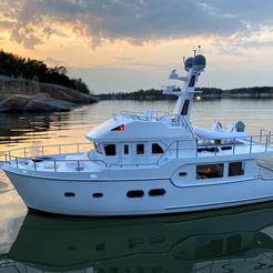 aland6.jpg STL file RC-scale-yacht Nordhavn 52・Model to download and 3D print
