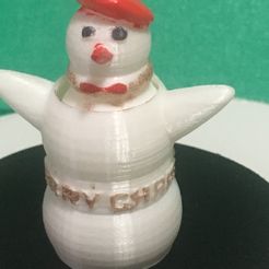 IMG_4870.jpg Fichier STL gratuit Décoration Bonhomme de neige dansant・Objet imprimable en 3D à télécharger