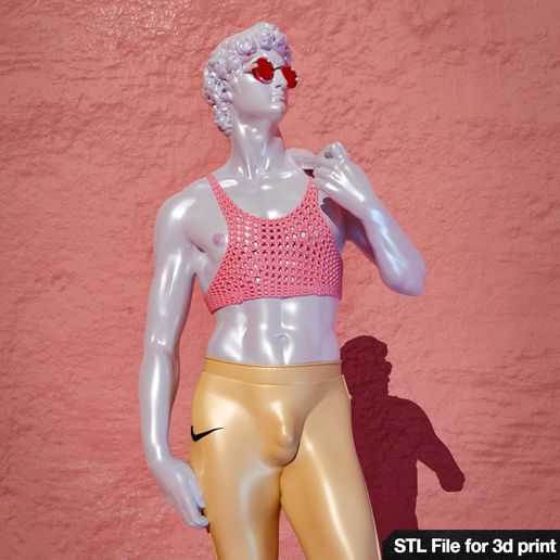 feminine david 3D model