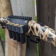 Shell-Holder-With-Rail-1.jpg Mossberg 500/590/835 4x shell holder with picatinny rail (12 Gauge)