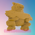 2.png Teddy bear with a sign,3D MODEL STL FILE FOR CNC ROUTER LASER & 3D PRINTER