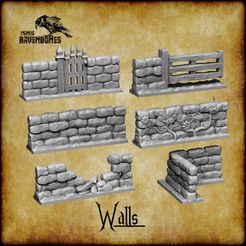 1.jpg 3D file Walls bundle Pre-supported・3D printer model to download