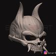 14.JPG Oni Skull Mask - Hannya Mask-Devil Mask For cosplay 3D print model