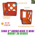tanq-gopro-hero-11-mini-30-degree-4.jpg TANQ 5" Frame By LetsFlyRC GOPRO HERO 11 MINI 30 DEGREE MOUNT