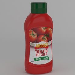 1.jpg 3D-Datei Ketchup Bottle・3D-druckbares Modell zum herunterladen