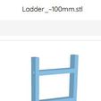Lodder_-100mmstl Ladders of Various Heights for Terrain Projects